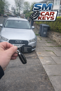Audi keys locked in boot opened by mobile auto locksmith in Solihull.