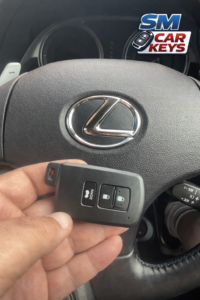 Lexus IS 250 smart key supplied and programmed by SM Car Keys in Coventry.